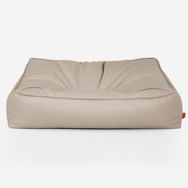 Saccosäcksoffan Sloucher - Veganskt Läder Elfenbensvit 01