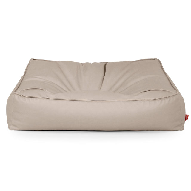 Saccosäcksoffan Sloucher - Veganskt Läder Elfenbensvit 01