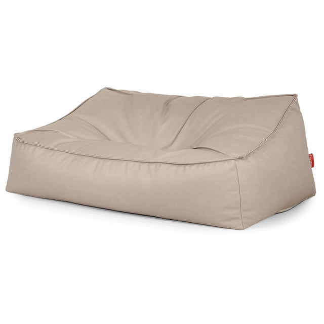 Saccosäcksoffan Sloucher - Veganskt Läder Elfenbensvit 03