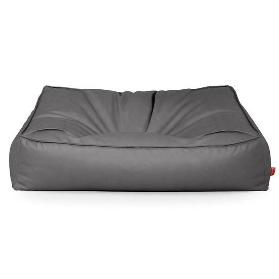 Saccosäcksoffan Sloucher - Veganskt Läder Grå 01