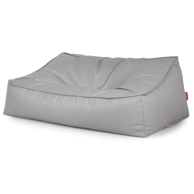 Saccosäcksoffan Sloucher - Veganskt Läder Grå 03