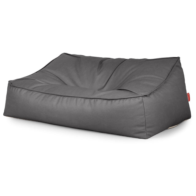Saccosäcksoffan Sloucher - Veganskt Läder Grå 03