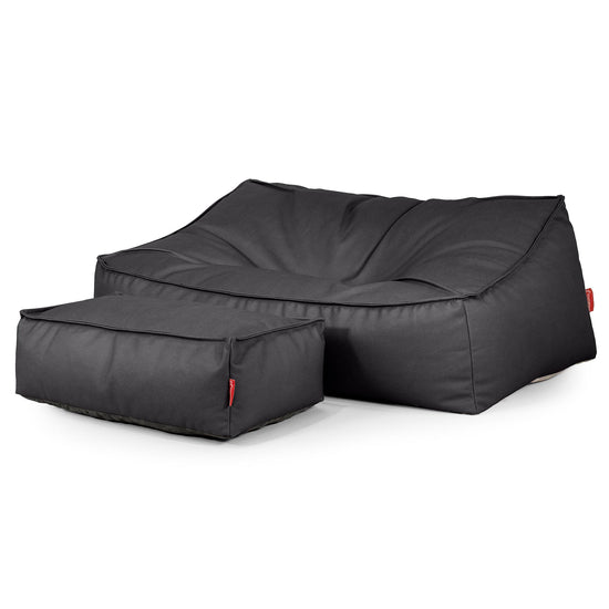 Saccosäcksoffan Sloucher - Veganskt Läder Svart 02