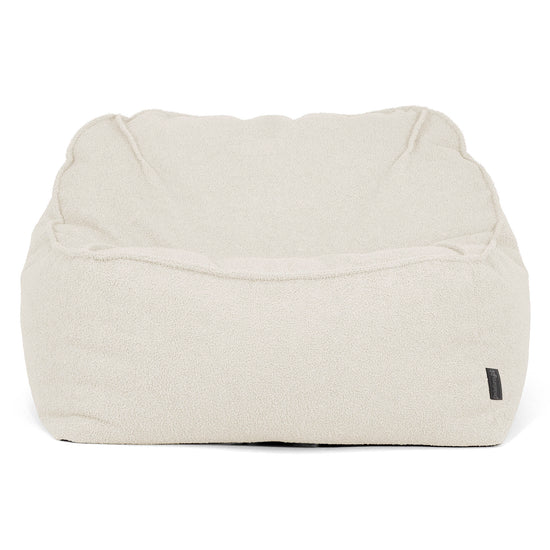 Saccosäckstolen Sloucher - Boucle Elfenbensvit_01