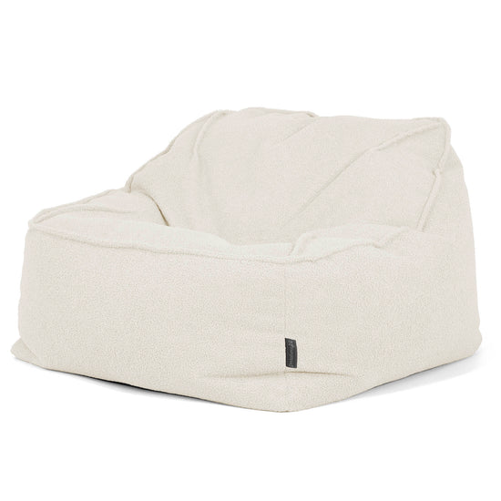 Saccosäckstolen Sloucher - Boucle Elfenbensvit_03