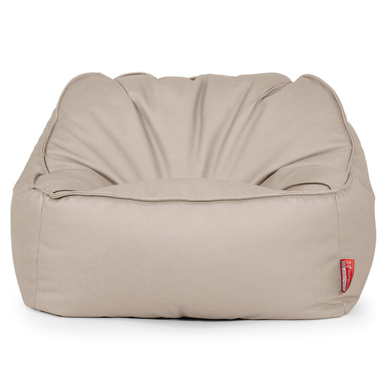 Saccosäckstolen Sloucher - Veganskt Läder Elfenbensvit 01