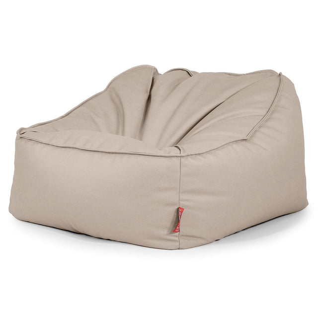 Saccosäckstolen Sloucher - Veganskt Läder Elfenbensvit 03
