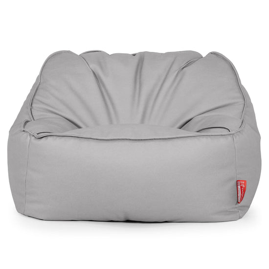 Saccosäckstolen Sloucher - Veganskt Läder Grå 01