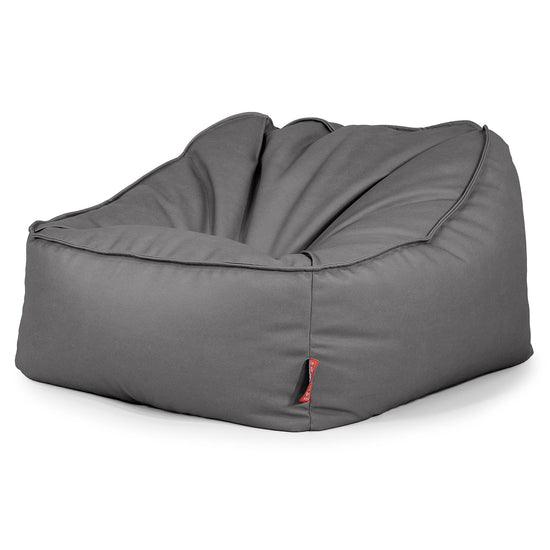 Saccosäckstolen Sloucher - Veganskt Läder Grå 03