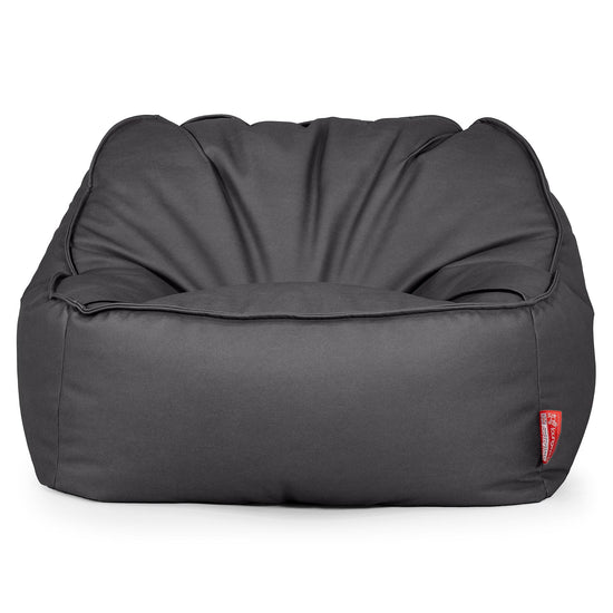 Saccosäckstolen Sloucher - Veganskt Läder Svart 01