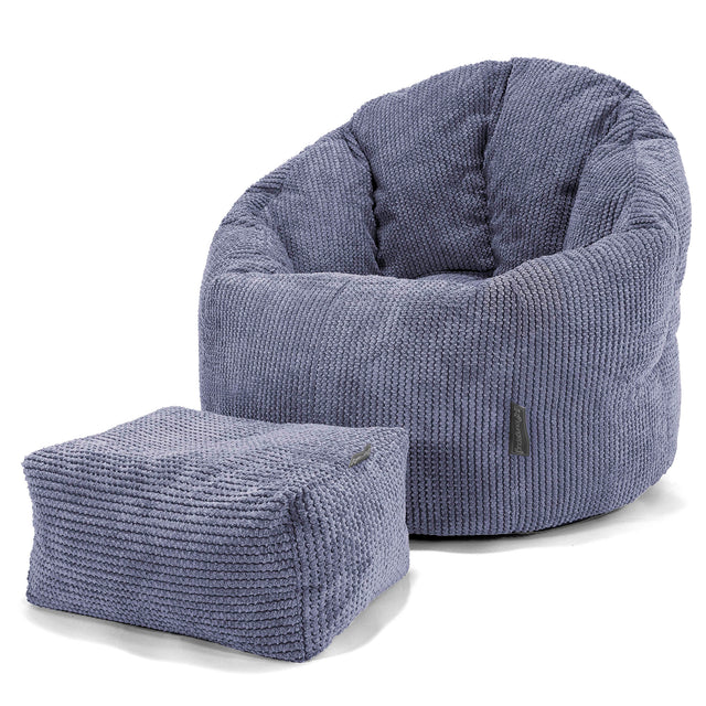 Sittsäck Fåtölj 'Kram' - Pom-pom Lila 02
