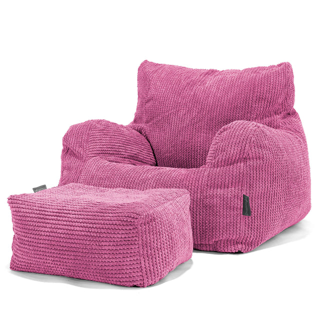 Sittsäck Fåtölj - Pom-pom Rosa 02