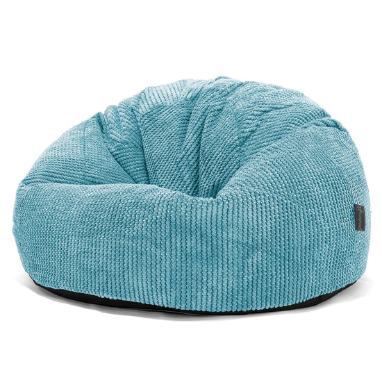 Klassisk Sittsäck Stol - Pom-pom Turkos 01