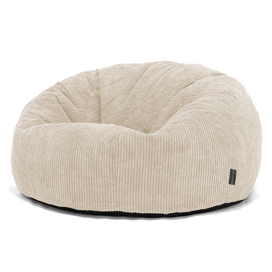 Klassisk Saccosäck Soffa - Pom-pom Elfenbensvit 01