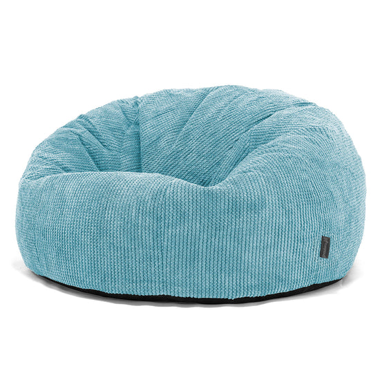Klassisk Saccosäck Soffa - Pom-pom Turkos 01