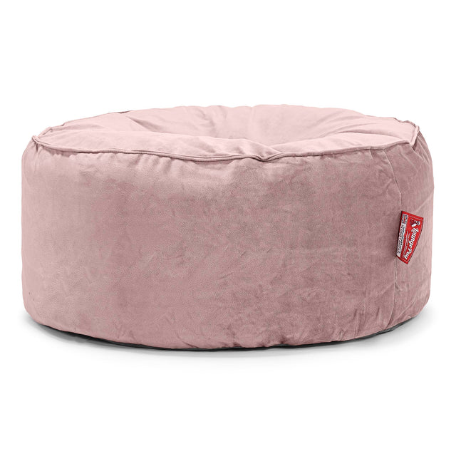 Sittpuff Rund - Sammet Rosa 01