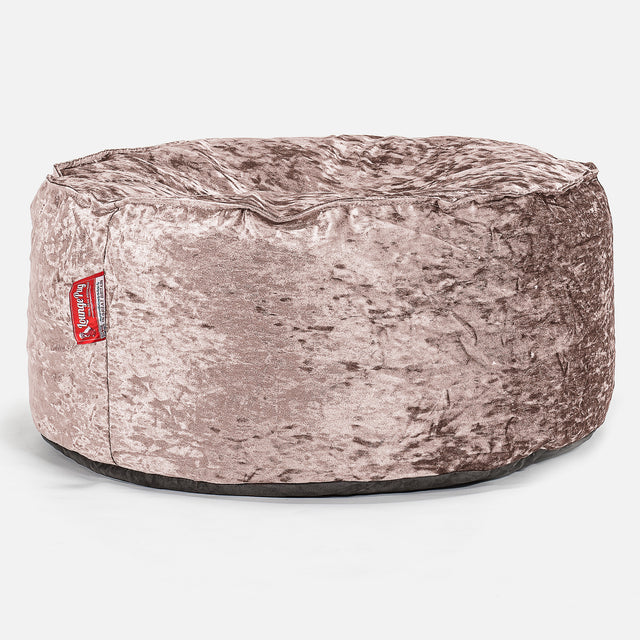 Sittpuff Rund - Vintagesammet Tryffel 01