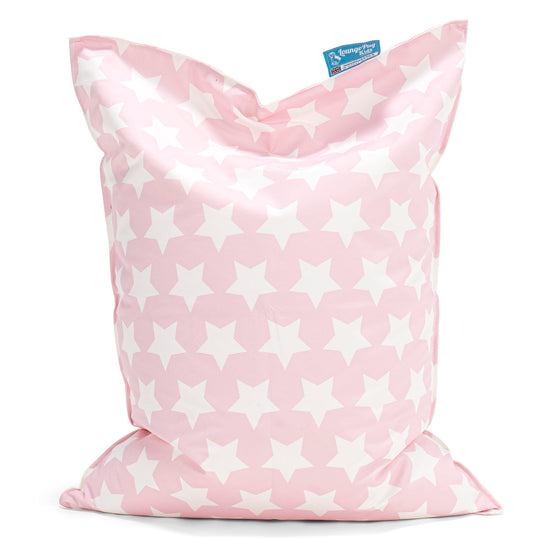 Sittsäck Barn Kudde - Tryck Stjärnor Rosa 01