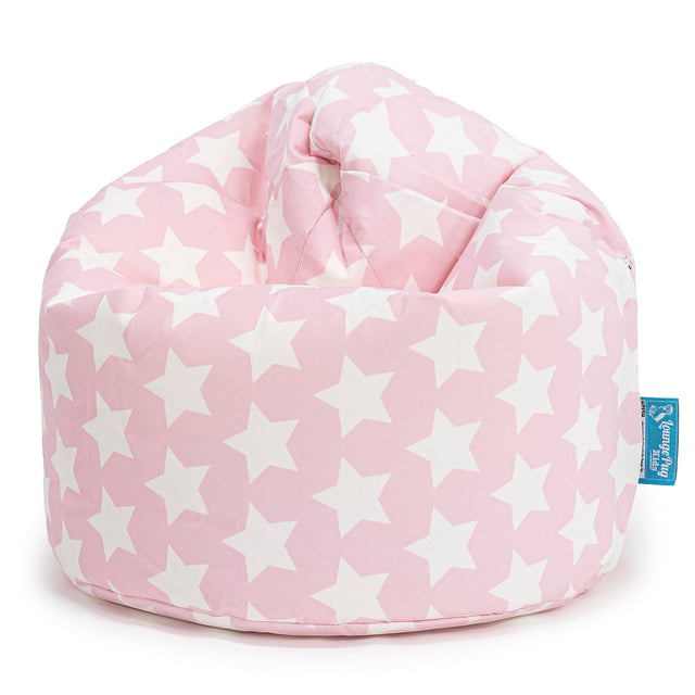 Saccosäck Barn - Tryck Stjärnor Rosa 01