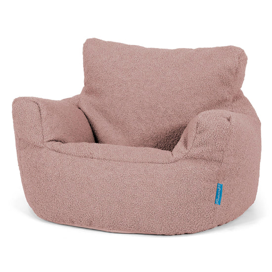 Småbarnfåtölj Saccosäck 1-3 år - Boucle Rosa 01