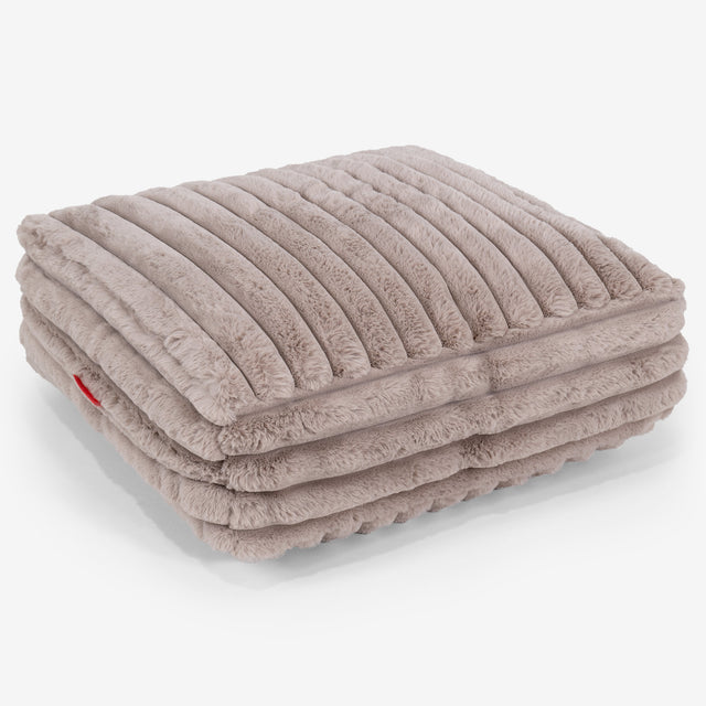 Stor Golvkudde - Ultraplyschmanchestertyg Minkbrun 01