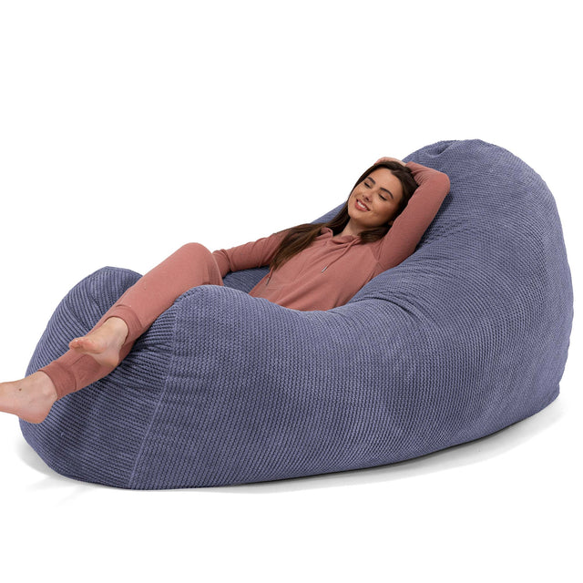 Stor Saccosäck Soffa - Pom-pom Lila 02