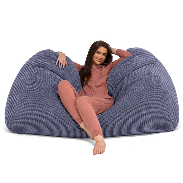 Stor Saccosäck Soffa - Pom-pom Lila 03