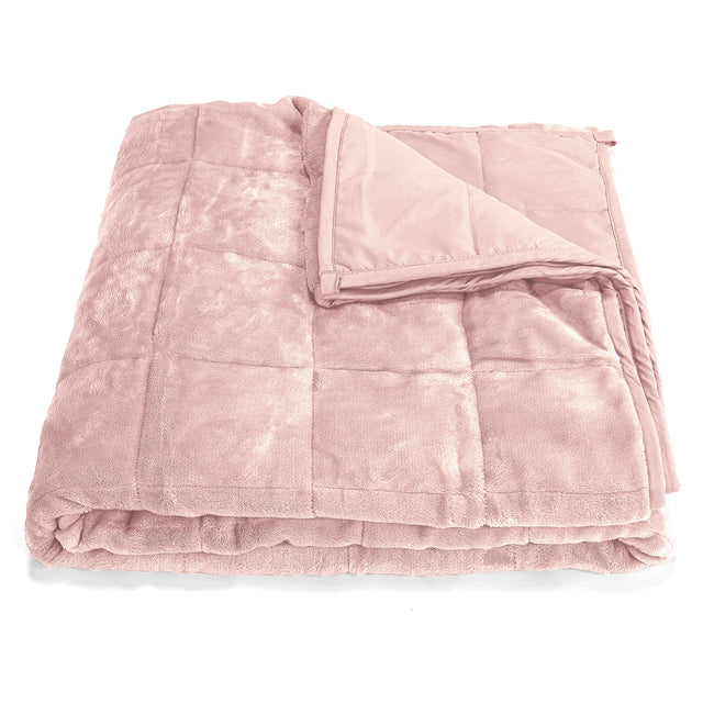 Tyngdfilt för Vuxna - Flanellfleece Ljusrosa 01