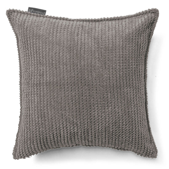 Kudde 47 x 47cm - Pom-pom Mörkgrå 01