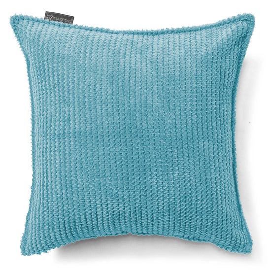 Kudde 47 x 47cm - Pom-pom Turkos 01