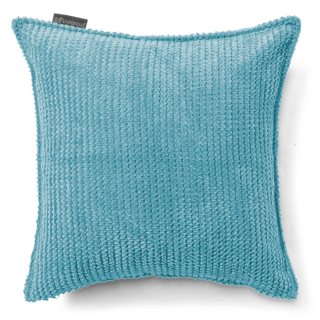 Kudde 47 x 47cm - Pom-pom Turkos 01
