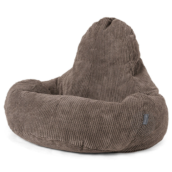 Saccosäck Ultra Lux för Spelande - Pom-pom Chokladbrun 01