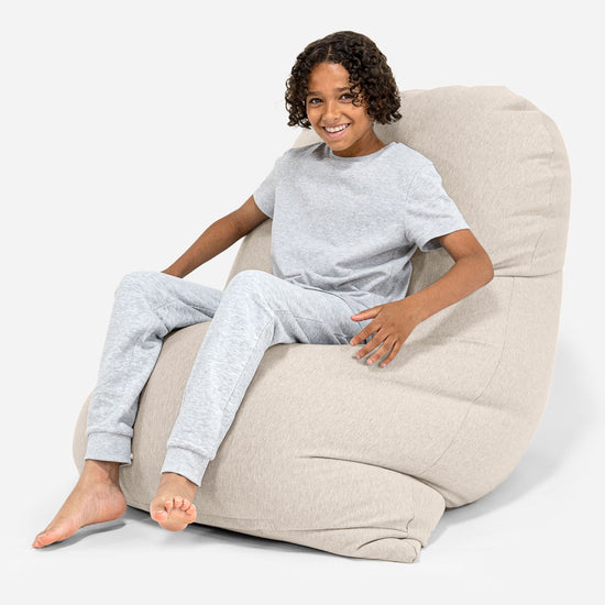 Grande XL Saccosäck - Stretchig Bomull Minkbrun 03