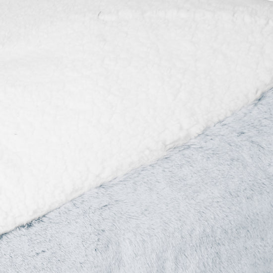 Sloucher XL Hundsäng - Fuskkaninpäls Gammelblå 03