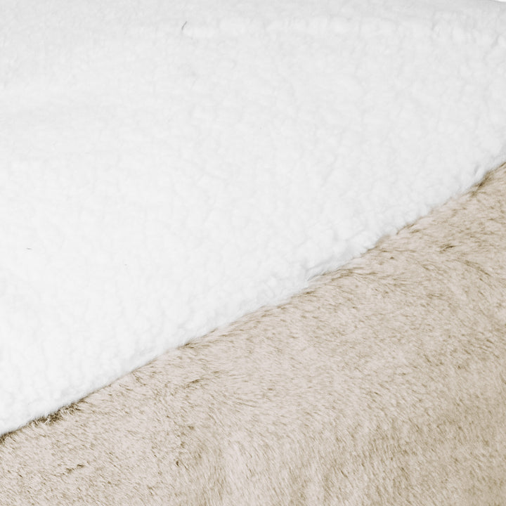 Sloucher Stor Hundsäng - Fuskkaninpäls Gyllenbrun 03