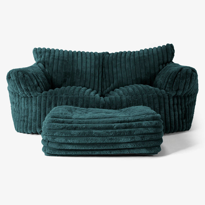 Josephine Saccosäckssoffa - Ultraplyschmanchestertyg Teal 02