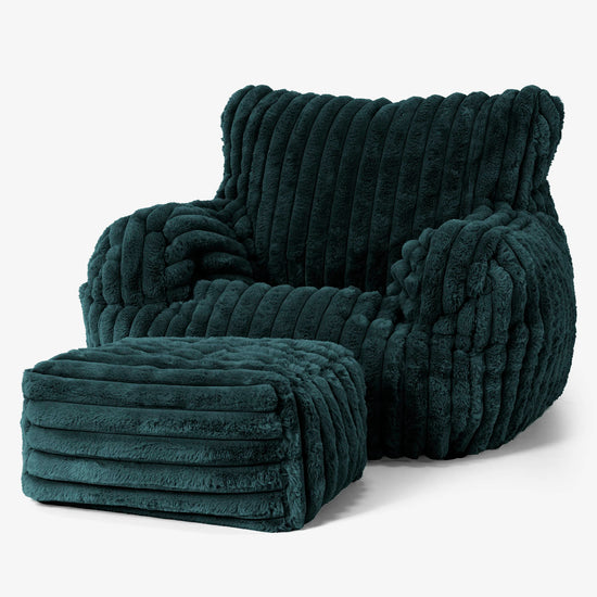 Josephine Sittsäck Fåtölj - Ultraplyschmanchestertyg Teal 02