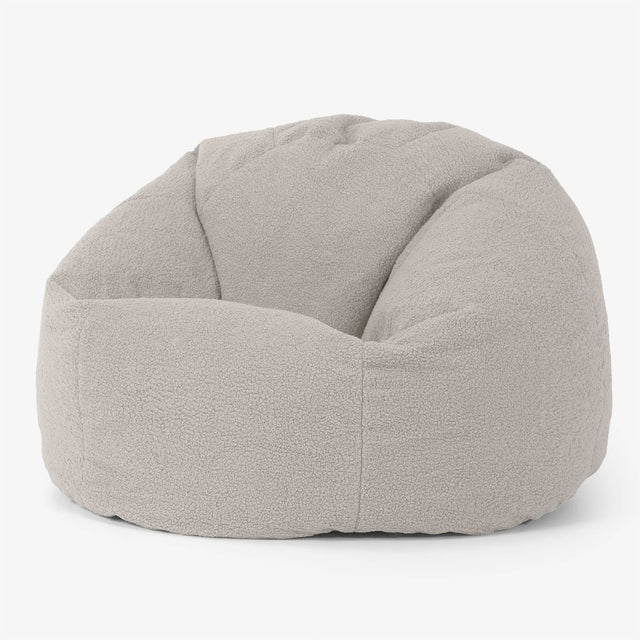 Klassisk Sittsäck Stol - Boucle Elfenbensvit 01
