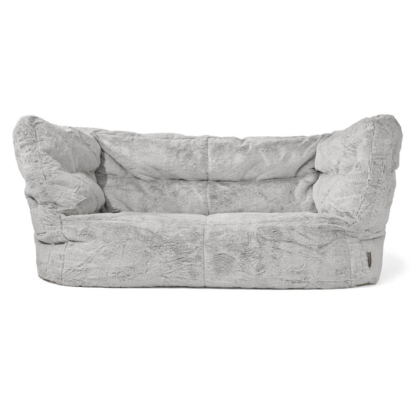 Louis 2-sits Saccosäcksoffa - Fuskkaninpäls Ljusgrå 01