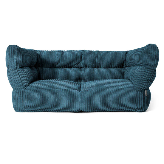 Louis 2-sits Saccosäcksoffa - Klassisk Manchestertyg Marinblå 01