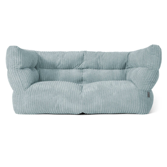 Louis 2-sits Saccosäcksoffa - Klassisk Manchestertyg Mintgrön 01