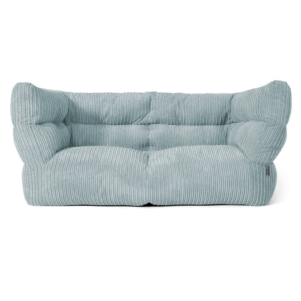 Louis 2-sits Saccosäcksoffa - Klassisk Manchestertyg Mintgrön 01
