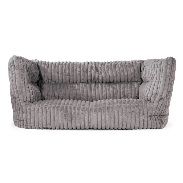 Louis 2-sits Saccosäcksoffa - Ultraplyschmanchestertyg Grå 01