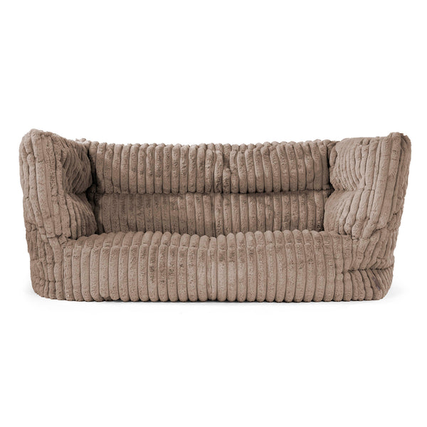 Louis 2-sits Saccosäcksoffa - Ultraplyschmanchestertyg Minkbrun 01