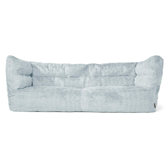 Louis 3-sits Saccosäcksoffa - Fuskkaninpäls Gammelblå 01