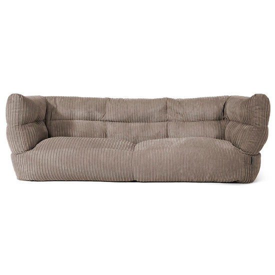Louis 3-sits Saccosäcksoffa - Klassisk Manchestertyg Duvgrå 01