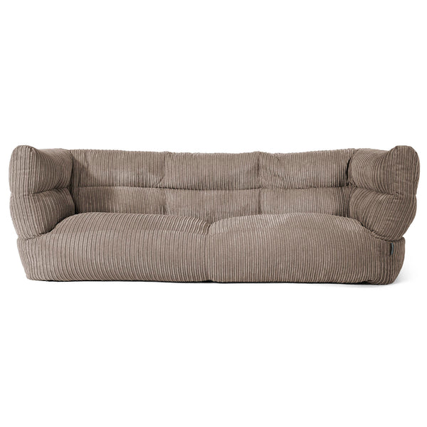 Louis 3-sits Saccosäcksoffa - Klassisk Manchestertyg Duvgrå 01