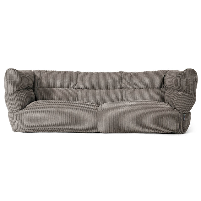 Louis 3-sits Saccosäcksoffa - Klassisk Manchestertyg Grafitgrå 01