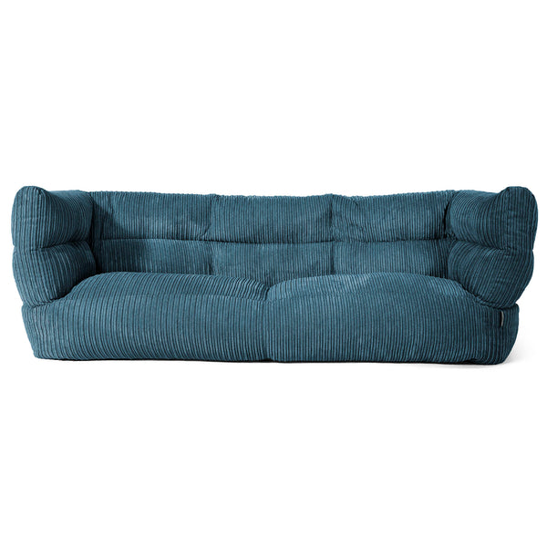 Louis 3-sits Saccosäcksoffa - Klassisk Manchestertyg Marinblå 01