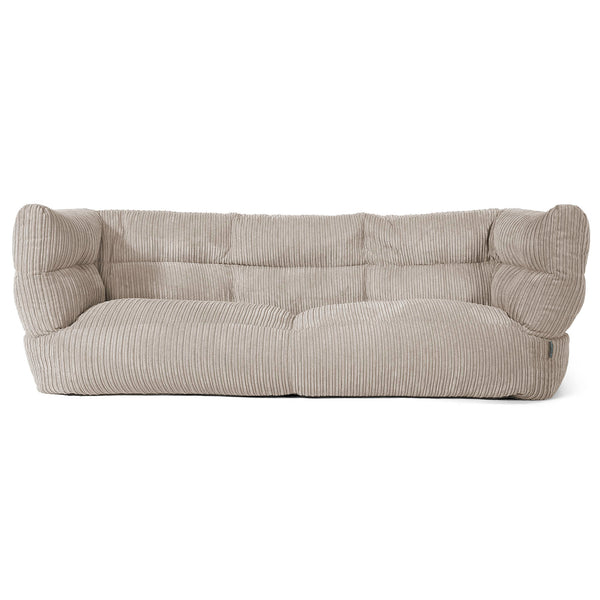 Louis 3-sits Saccosäcksoffa - Klassisk Manchestertyg Minkbrun 01